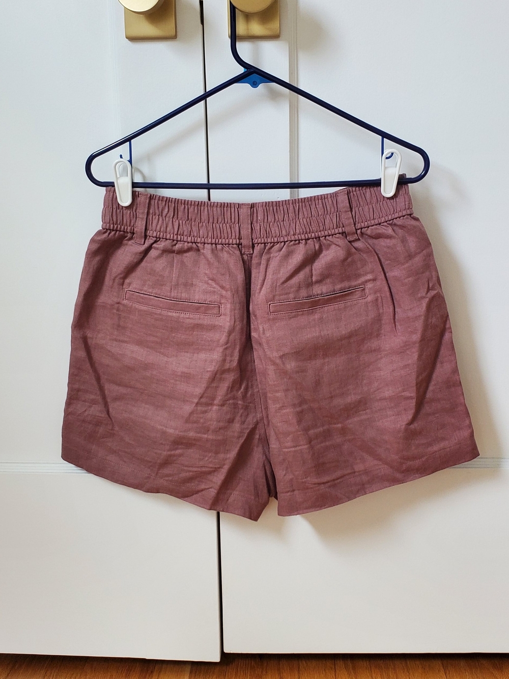 Madewell Neale Short 100% Linen Evening Mauve Size 6 - Picture 10 of 10
